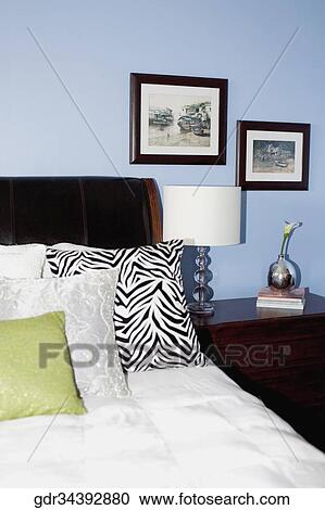 Interiors of a bedroom View Large Photo Image Stock Image - Interiors of a bedroom. Fotosearch