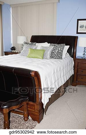 Interiors of a bedroom View Large Photo Image Stock Image - Interiors of a bedroom. Fotosearch
