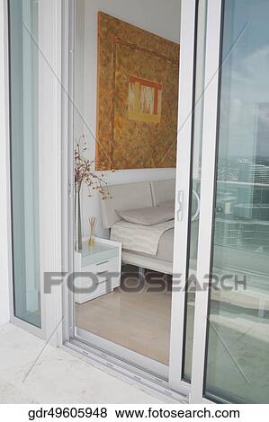 Interiors of a bedroom View Large Photo Image Stock Photo - Interiors of a bedroom. Fotosearch