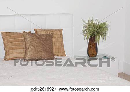Stock Photo - Interiors of a bedroom. Fotosearch