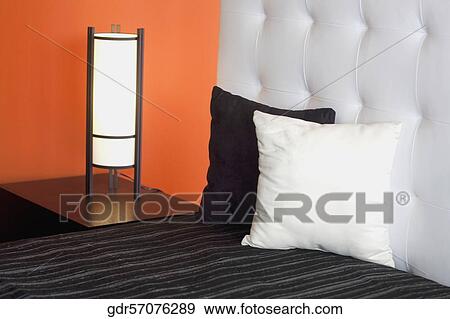Stock Photo - Interiors of a bedroom. Fotosearch