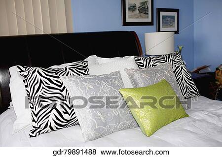 Interiors of a bedroom View Large Photo Image Stock Photo - Interiors of a bedroom. Fotosearch