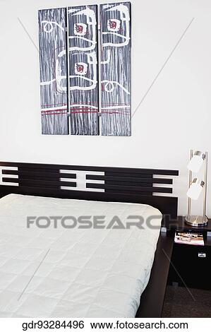 Interiors of a bedroom View Large Photo Image Stock Photograph - Interiors of a bedroom. Fotosearch