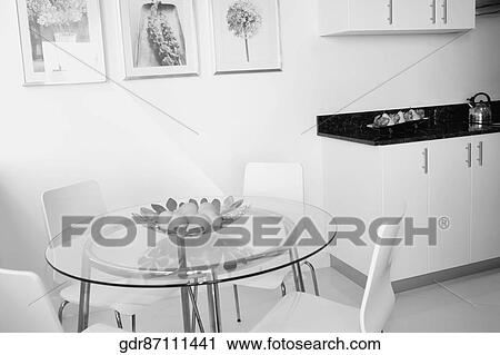Interiors of a dining room View Large Photo Image Stock Image - Interiors of a dining room. Fotosearch