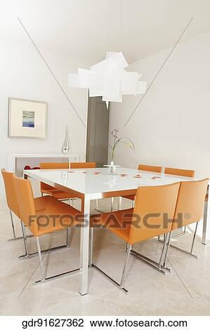 Interiors of a dining room View Large Photo Image Stock Image - Interiors of a dining room. Fotosearch