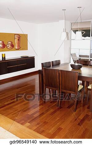 Interiors of a dining room View Large Photo Image Stock Image - Interiors of a dining room. Fotosearch