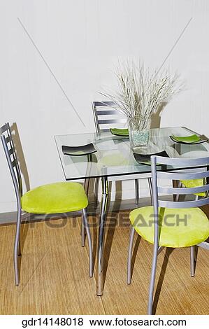 Interiors of a dining room View Large Photo Image Stock Photo - Interiors of a dining room. Fotosearch