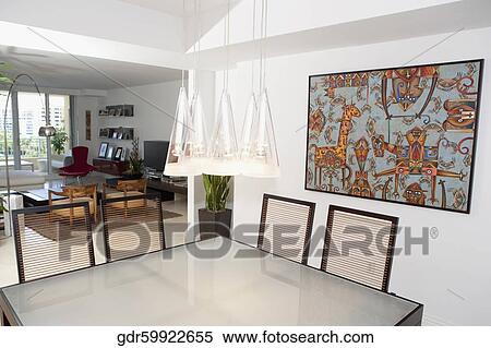 Stock Photography - Interiors of a dining room. Fotosearch