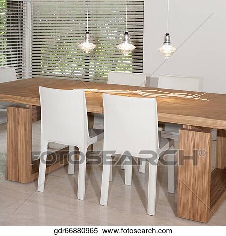 Interiors of a dining room View Large Photo Image Stock Photography - Interiors of a dining room. Fotosearch