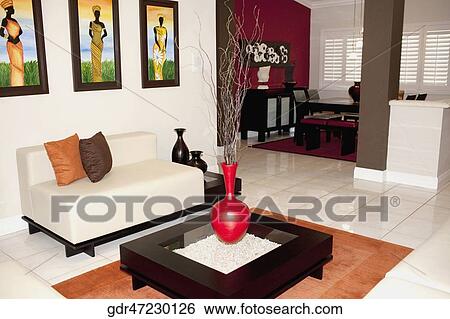 Stock Photograph - Interiors of a house. Fotosearch