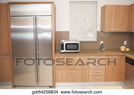 Interiors of a kitchen View Large Photo Image Picture - Interiors of a kitchen. Fotosearch