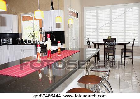 Interiors of a kitchen View Large Photo Image Picture - Interiors of a kitchen. Fotosearch