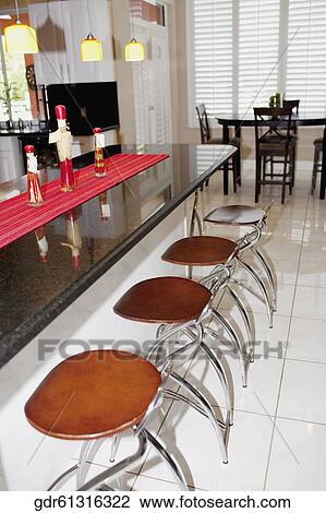 Stock Image - Interiors of a kitchen. Fotosearch