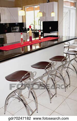 Stock Image - Interiors of a kitchen. Fotosearch