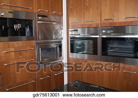 Interiors of a kitchen View Large Photo Image Stock Image - Interiors of a kitchen. Fotosearch