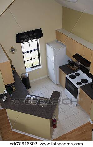 Interiors of a kitchen View Large Photo Image Stock Image - Interiors of a kitchen. Fotosearch