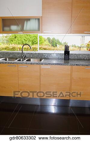 Interiors of a kitchen View Large Photo Image Stock Image - Interiors of a kitchen. Fotosearch