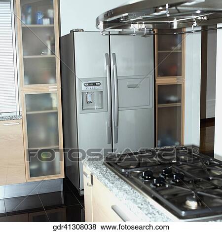 Stock Photo - Interiors of a kitchen. Fotosearch