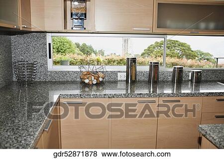 Interiors of a kitchen View Large Photo Image Stock Photo - Interiors of a kitchen. Fotosearch