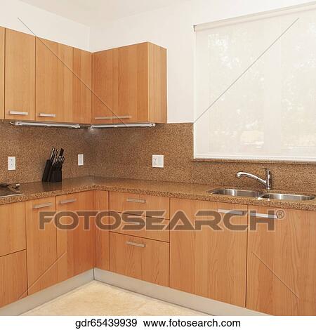 Interiors of a kitchen View Large Photo Image Stock Photo - Interiors of a kitchen. Fotosearch