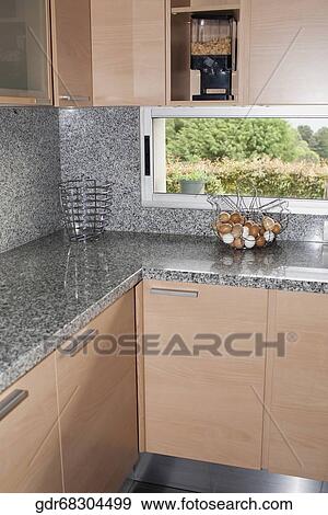 Stock Photo - Interiors of a kitchen. Fotosearch