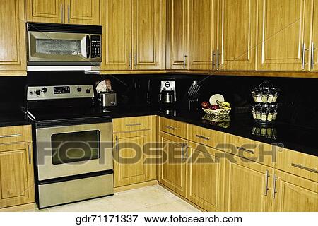 Interiors of a kitchen View Large Photo Image Stock Photo - Interiors of a kitchen. Fotosearch