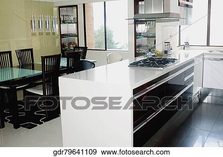Interiors of a kitchen View Large Photo Image Stock Photo - Interiors of a kitchen. Fotosearch