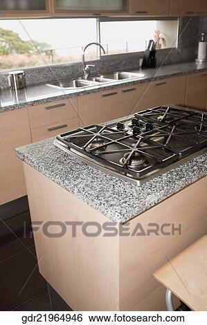 Interiors of a kitchen View Large Photo Image Stock Photograph - Interiors of a kitchen. Fotosearch