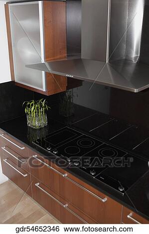 Interiors of a kitchen View Large Photo Image Stock Photograph - Interiors of a kitchen. Fotosearch