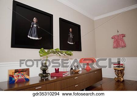 Interiors of a living room View Large Photo Image Picture - Interiors of a living room. Fotosearch