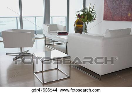 Interiors of a living room View Large Photo Image Picture - Interiors of a living room. Fotosearch