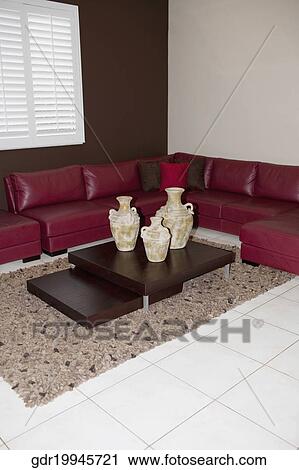 Interiors of a living room View Large Photo Image Stock Image - Interiors of a living room. Fotosearch