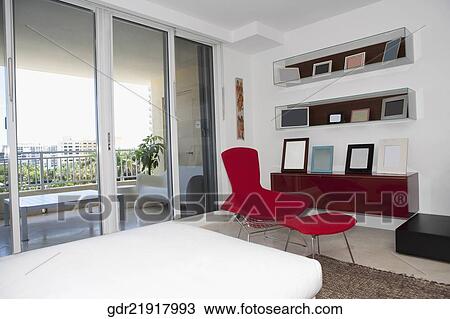 Stock Image - Interiors of a living room. Fotosearch