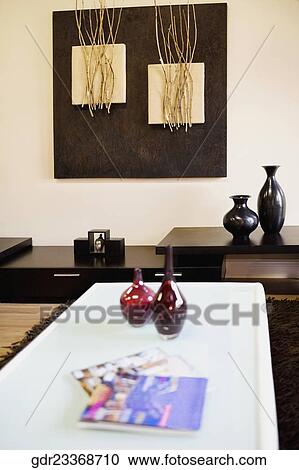 Interiors of a living room View Large Photo Image Stock Image - Interiors of a living room. Fotosearch