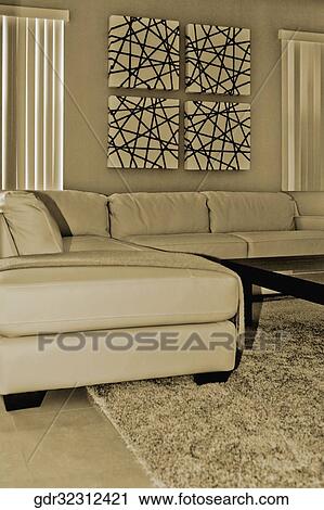 Interiors of a living room View Large Photo Image Stock Image - Interiors of a living room. Fotosearch