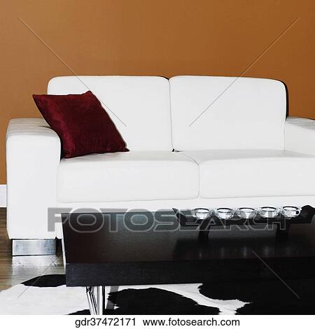Stock Image - Interiors of a living room. Fotosearch