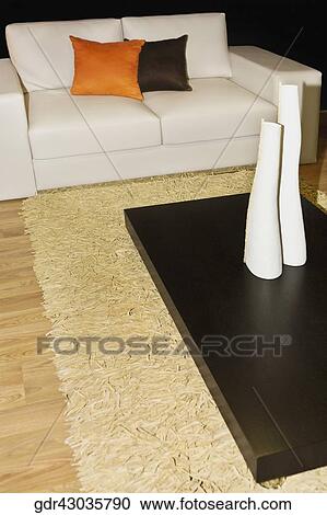 Interiors of a living room View Large Photo Image Stock Image - Interiors of a living room. Fotosearch