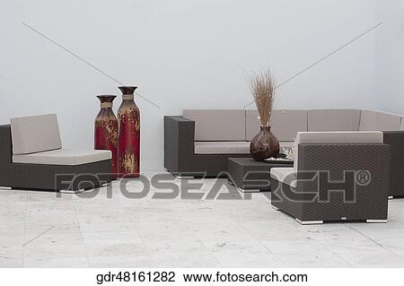 Interiors of a living room View Large Photo Image Stock Image - Interiors of a living room. Fotosearch