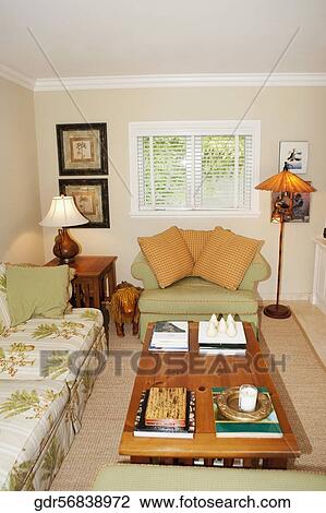 Interiors of a living room View Large Photo Image Stock Image - Interiors of a living room. Fotosearch