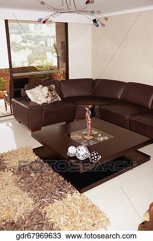 Interiors of a living room View Large Photo Image Stock Image - Interiors of a living room. Fotosearch