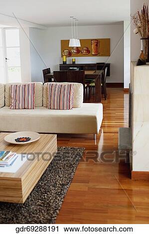 Stock Image - Interiors of a living room. Fotosearch