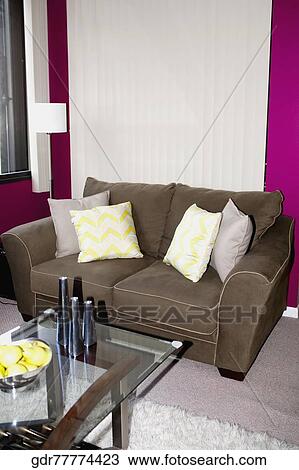 Interiors of a living room View Large Photo Image Stock Image - Interiors of a living room. Fotosearch