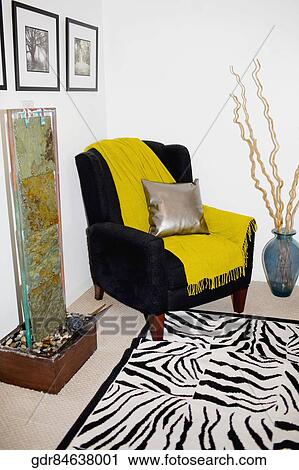 Stock Image - Interiors of a living room. Fotosearch