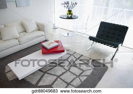 Interiors of a living room View Large Photo Image Stock Image - Interiors of a living room. Fotosearch