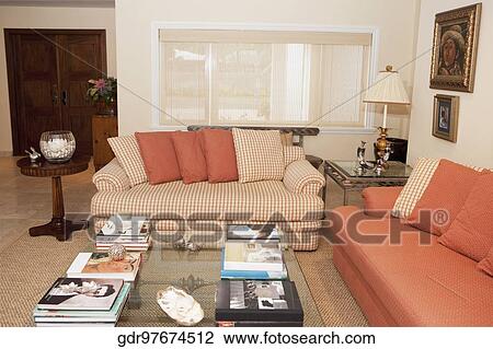 Stock Image - Interiors of a living room. Fotosearch