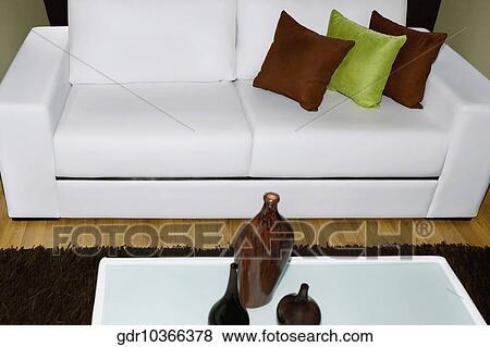 Stock Photo - Interiors of a living room. Fotosearch