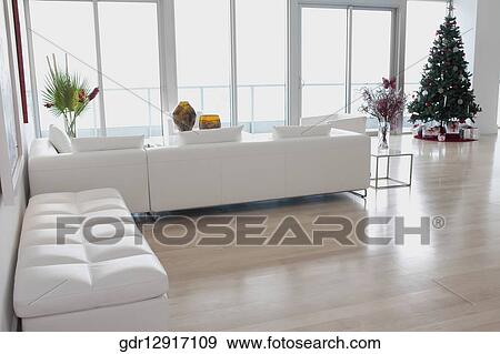 Stock Photo - Interiors of a living room. Fotosearch