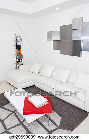 Interiors of a living room View Large Photo Image Stock Photo - Interiors of a living room. Fotosearch
