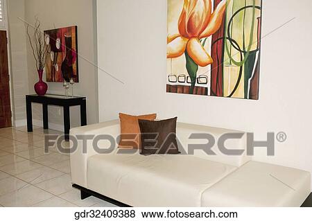 Interiors of a living room View Large Photo Image Stock Photo - Interiors of a living room. Fotosearch