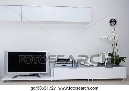 Stock Photo - Interiors of a living room. Fotosearch